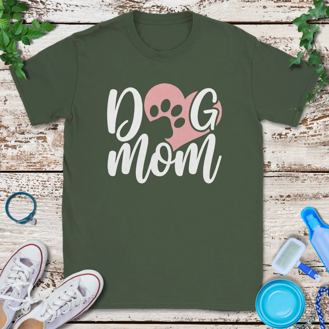 Heartful Dog Mom T-Shirt