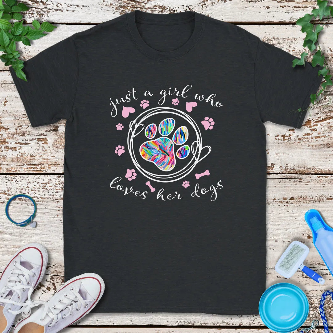 Girl Loves Her Dog T-Shirt