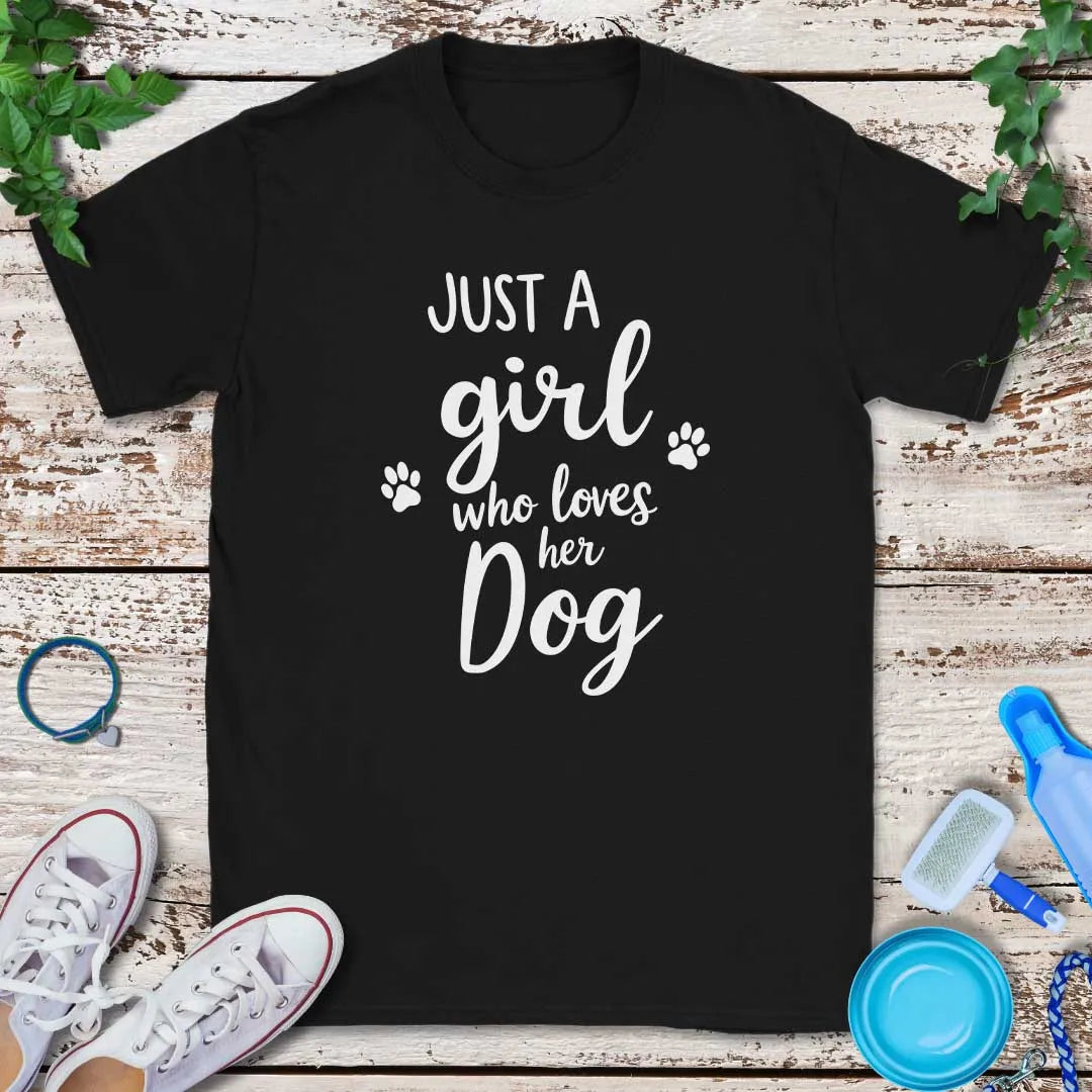 Loves Her Dog  T-Shirt