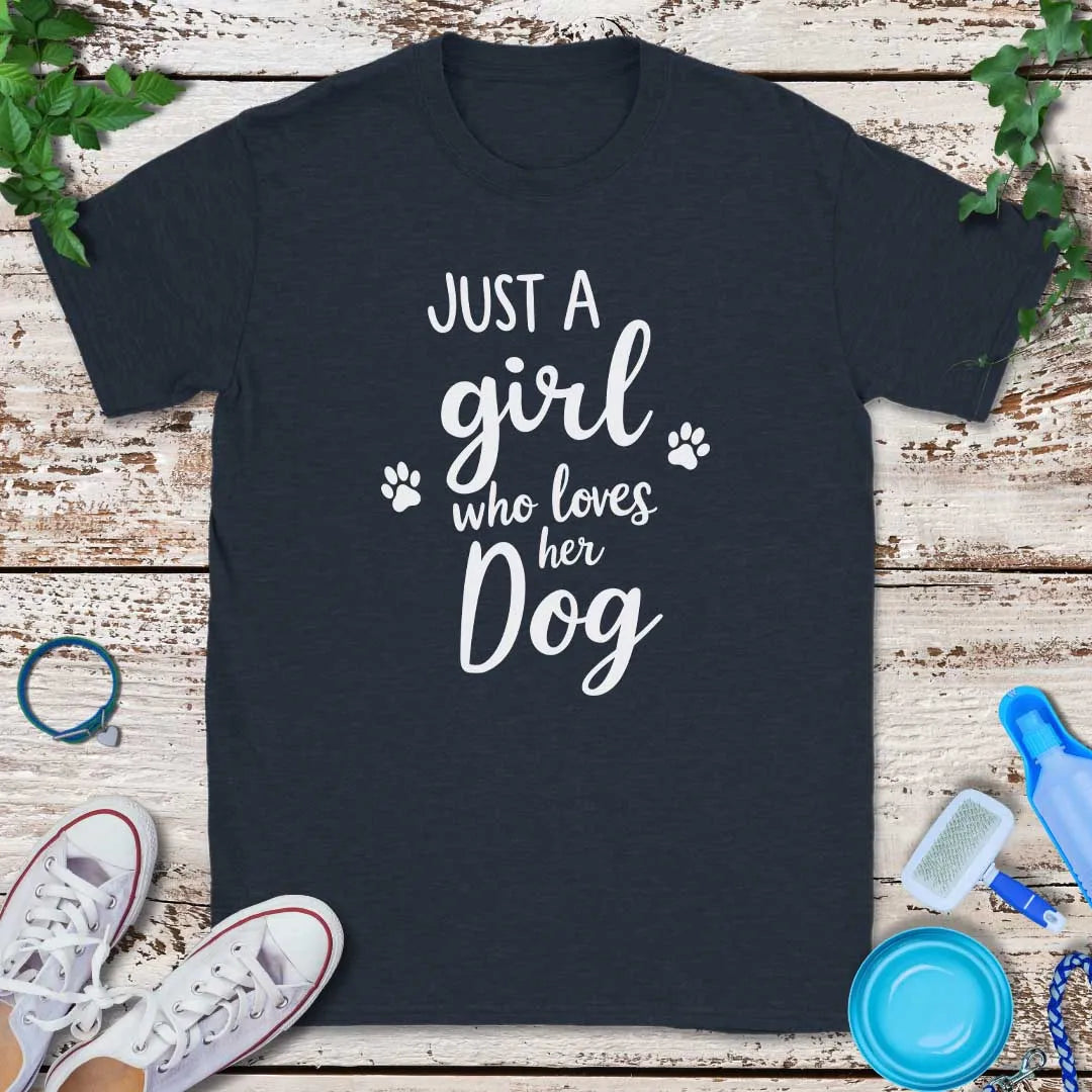 Loves Her Dog  T-Shirt