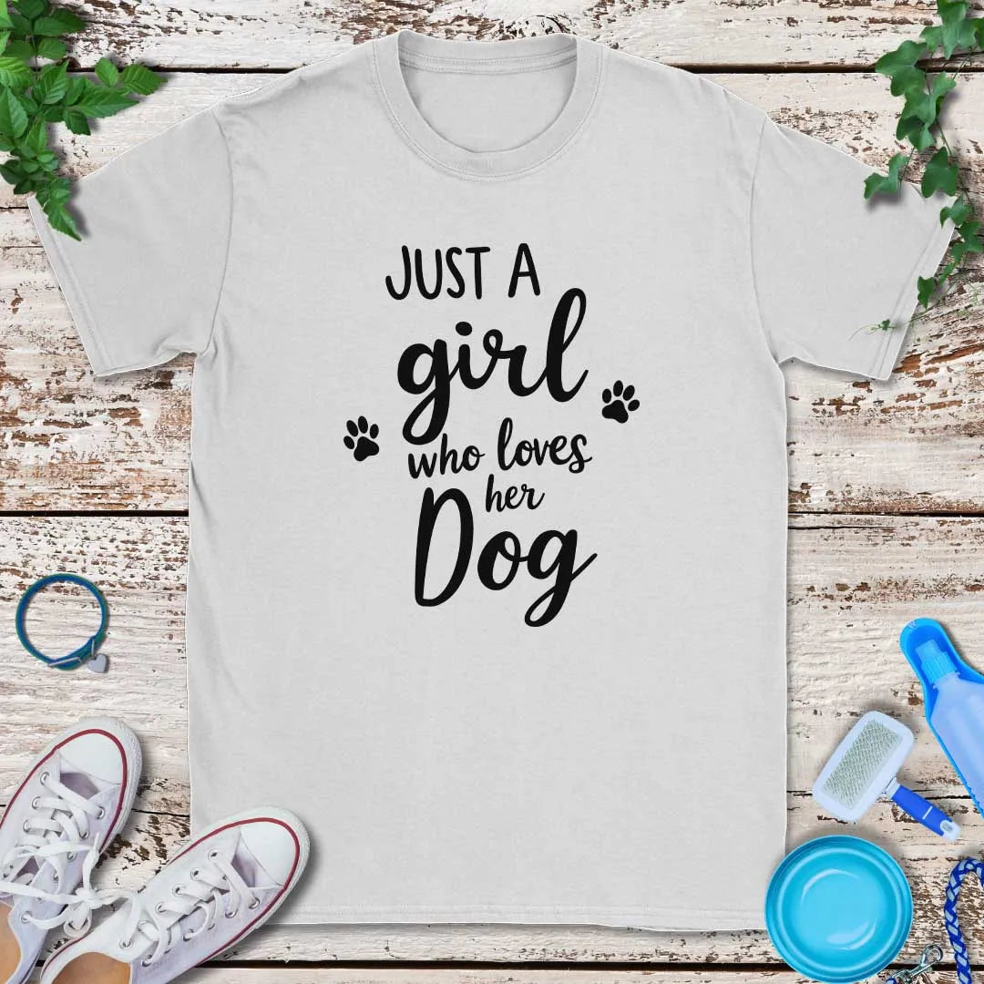 Loves Her Dog  T-Shirt