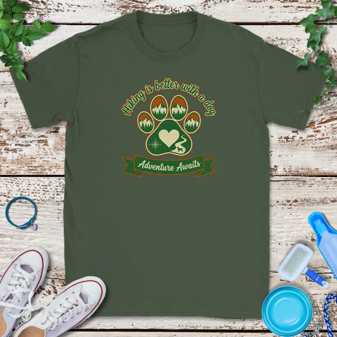 Dog Hiking Crew T-Shirt