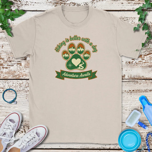 Dog Hiking Crew T-Shirt