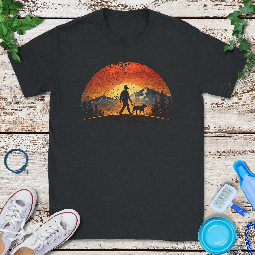 Sunset Dog Dad T-Shirt