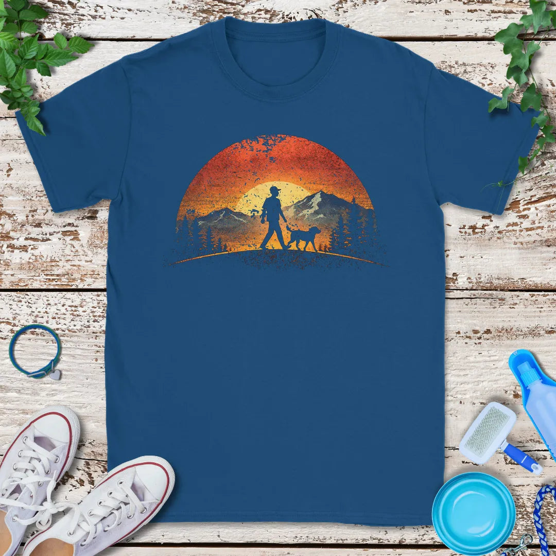Sunset Dog Dad T-Shirt