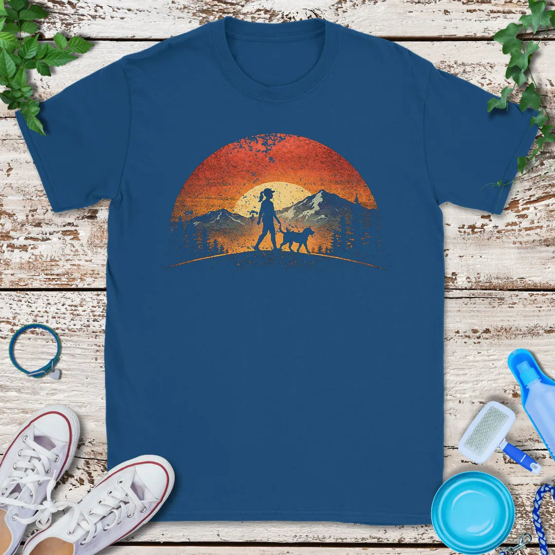 Sunset Dog Mom T-Shirt